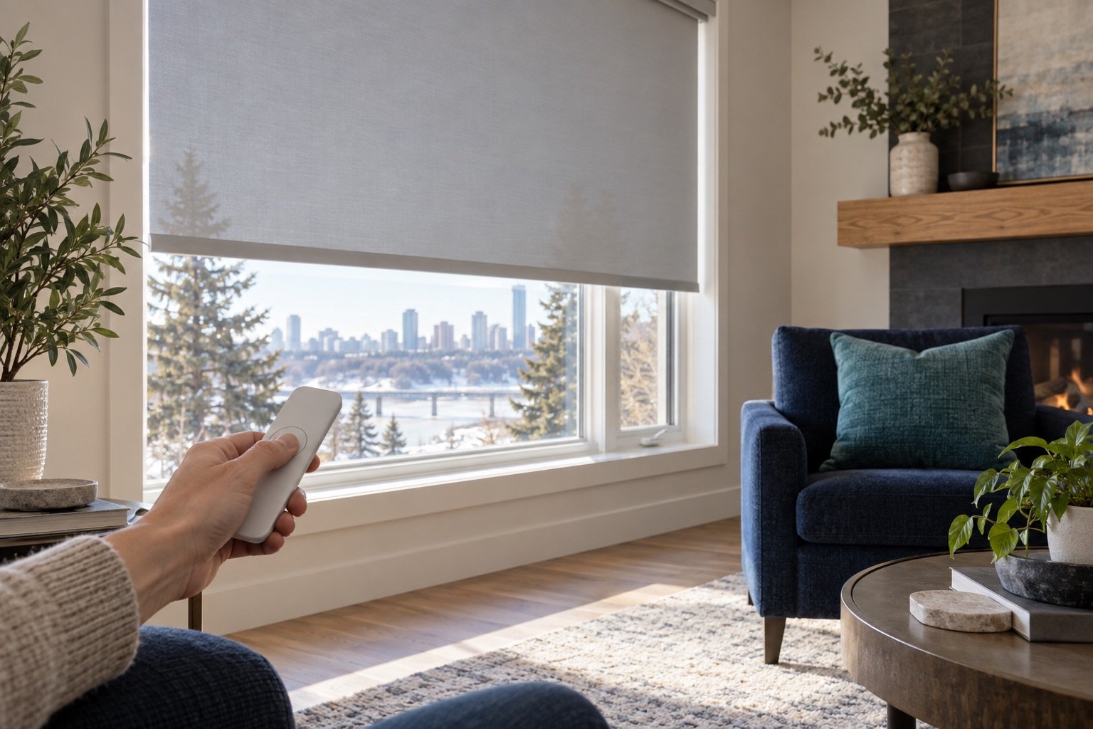 How Do Motorized Blinds Work for an Edmonton home