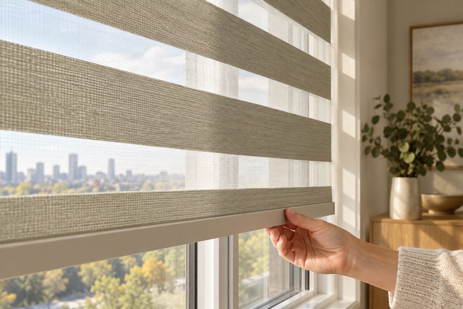 How Do Zebra Blinds Work for an Edmonton home
