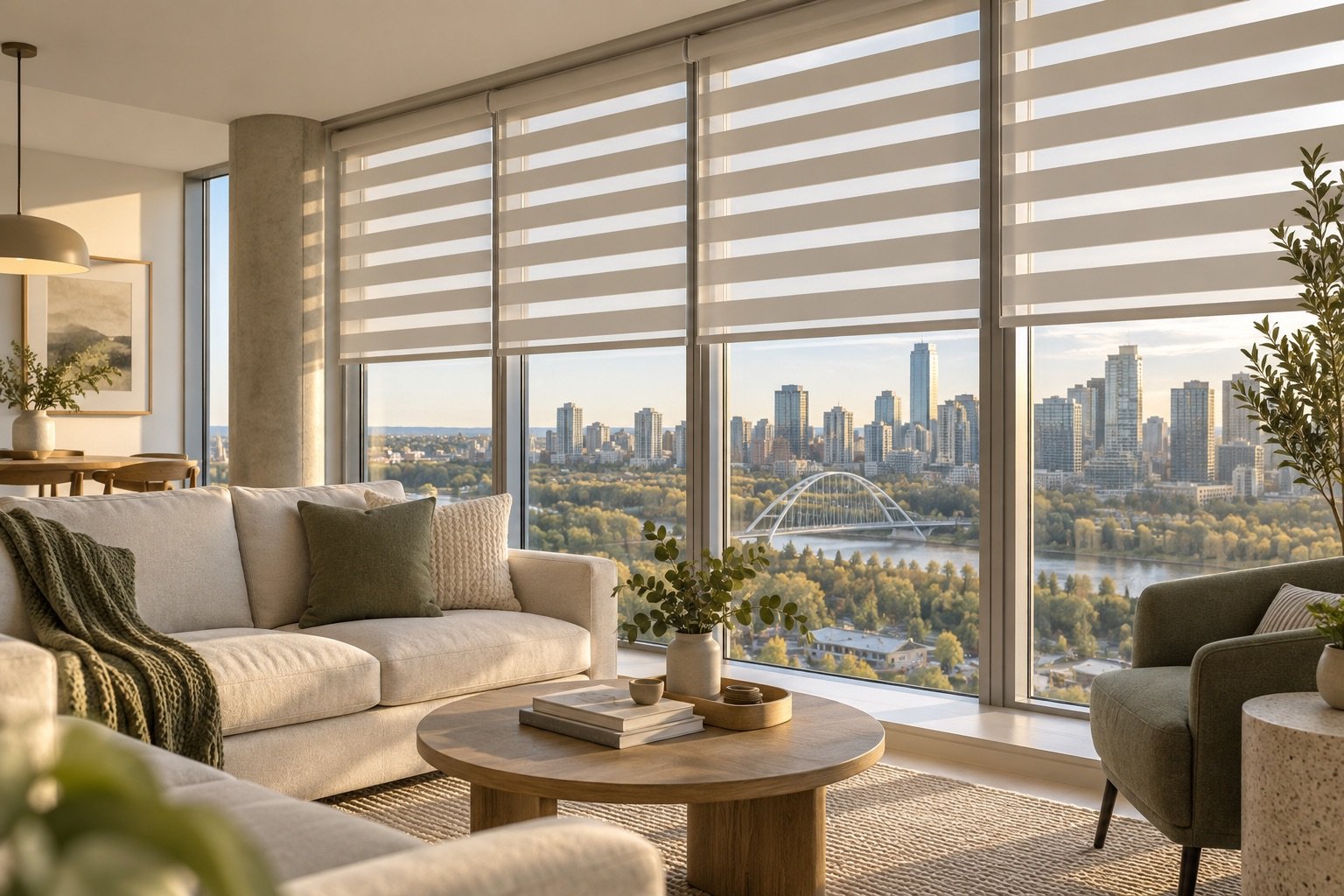 Zebra Blinds for Edmonton Condos for an Edmonton home
